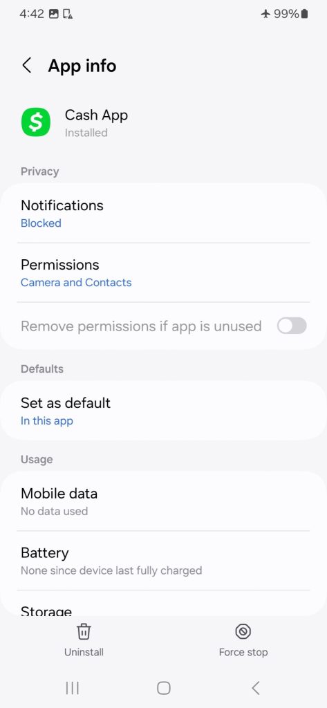Android, go to Settings > Apps