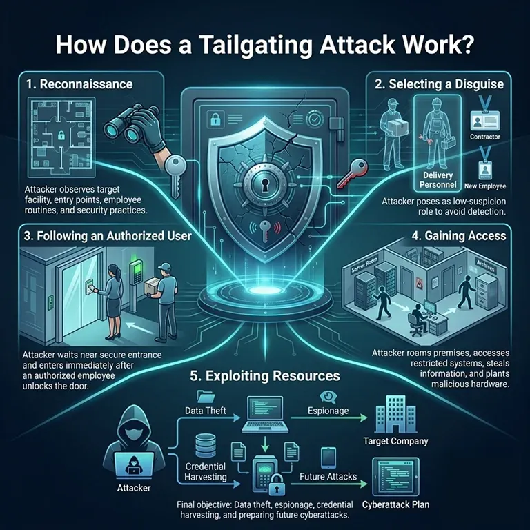 How Does a Tailgating Attack Work?